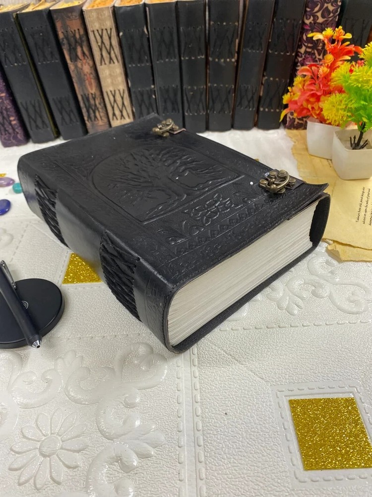 Leather Tree of Life journal with 600 pages for writing and notes