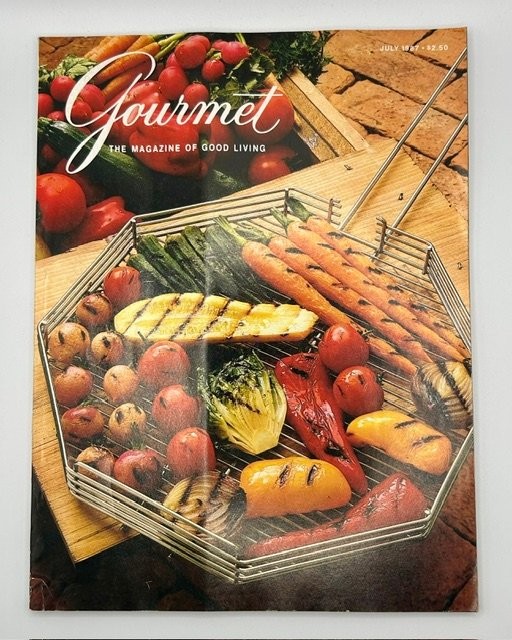 Gourmet Magazine July 1987 Grilling Recipes Vintage Cooking Food