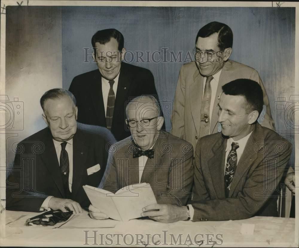 1957 Press Photo Newly Elected officers of the Rotary Club of New Orleans