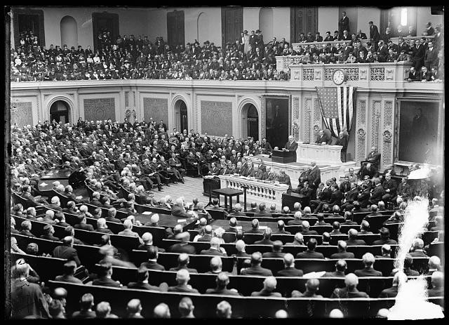 Photo:Washington DC US Capitol Congress Chamber 1900s Crowd Assembly