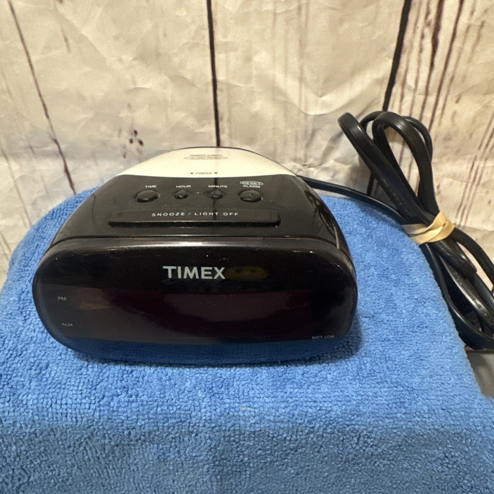Timex Large LED Display Dual Alarm Clock with Battery Backup and Snooze