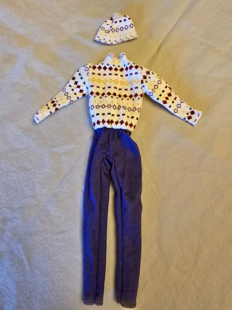 Vintage Barbie My First Ski Trip Jumpsuit from 1980's Purple 5216