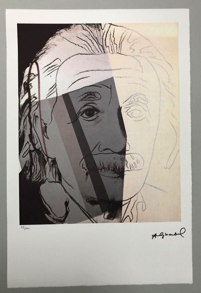 --ANDY WARHOLA-- ALBERT EINSTEIN --88/100-- (LEO CASTELLI,NEW YORK)--