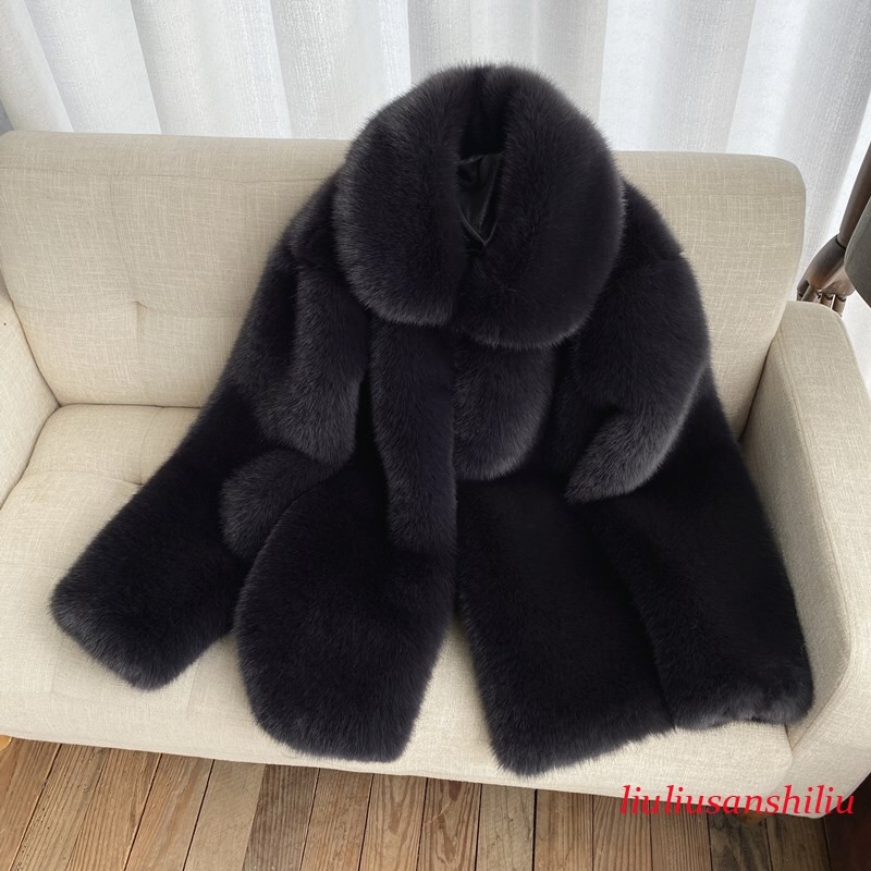 Men's Winter Warm Mink Fur Coat Imitation Fox Fur Warm Jacket Causal Outwear Hot