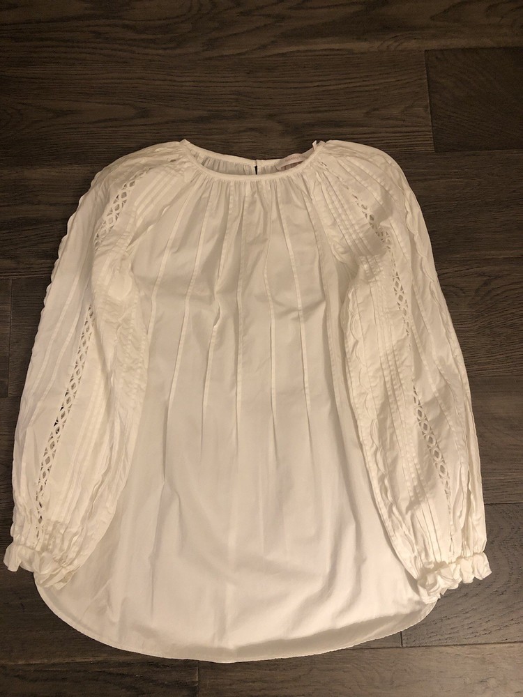See By Chloe Women’s White Blouse Top Size 36