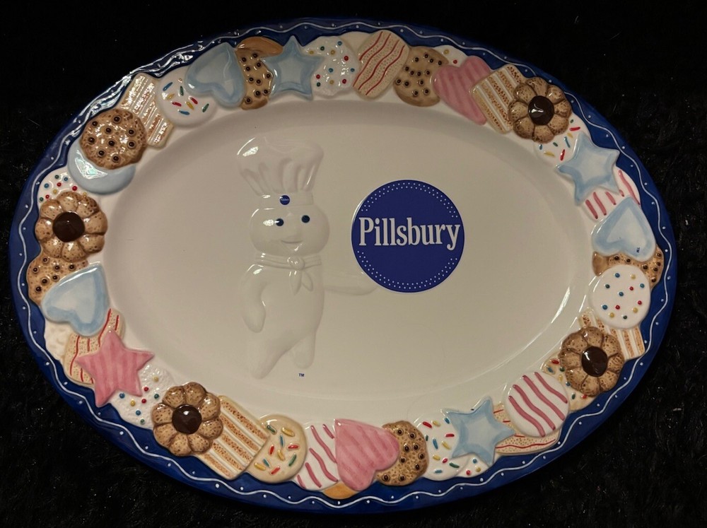 2002 Danbury Mint Pillsbury Doughboy  Cookie Platter