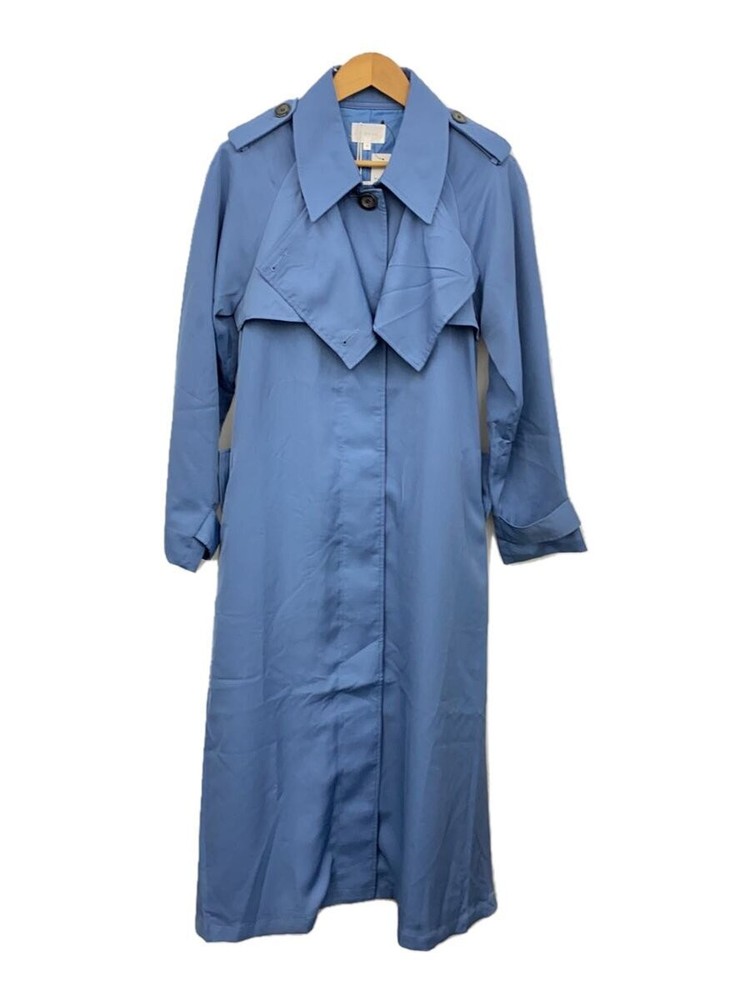 Rienda Trench Coat/M/Polyester/Blu/110Vs630-0400 50301