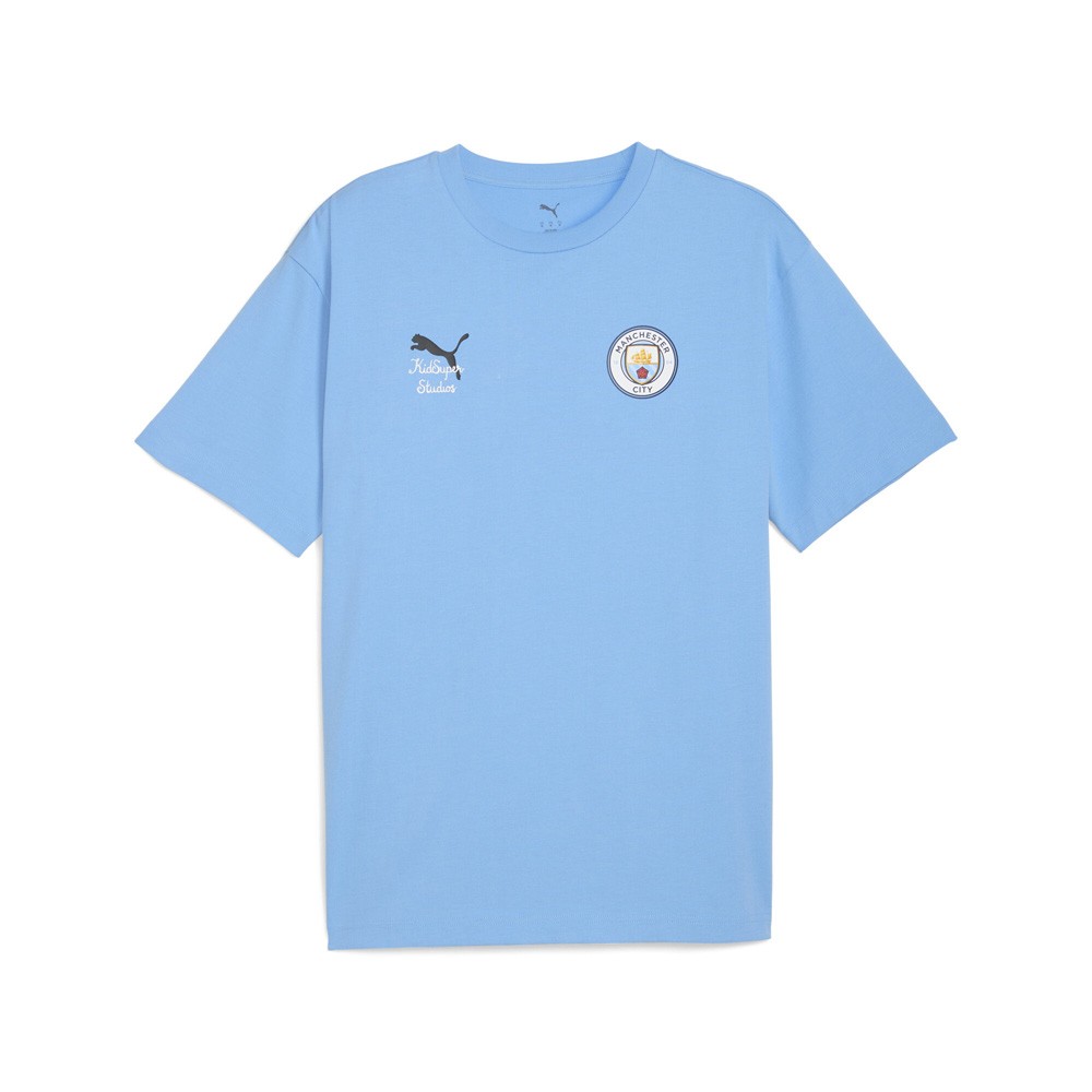PUMA  X Kidsuper Manchester City F.C. Graphic Crew Neck Short Sleeve T-Shirt Men