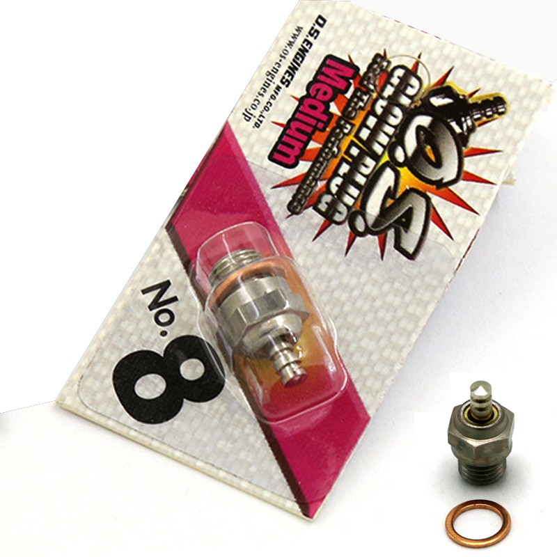 RC Car Glow Plug Standard OS No.8 Glow Plug Spark Medium For Nitro Engine g