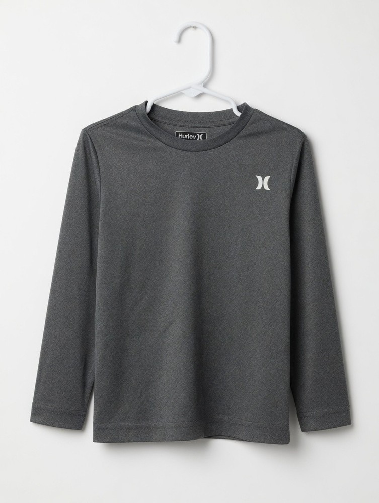 Hurley Gray Long Sleeve Shirt Size 3T – H2O-DRI Moisture Wicking – Kids Activewe