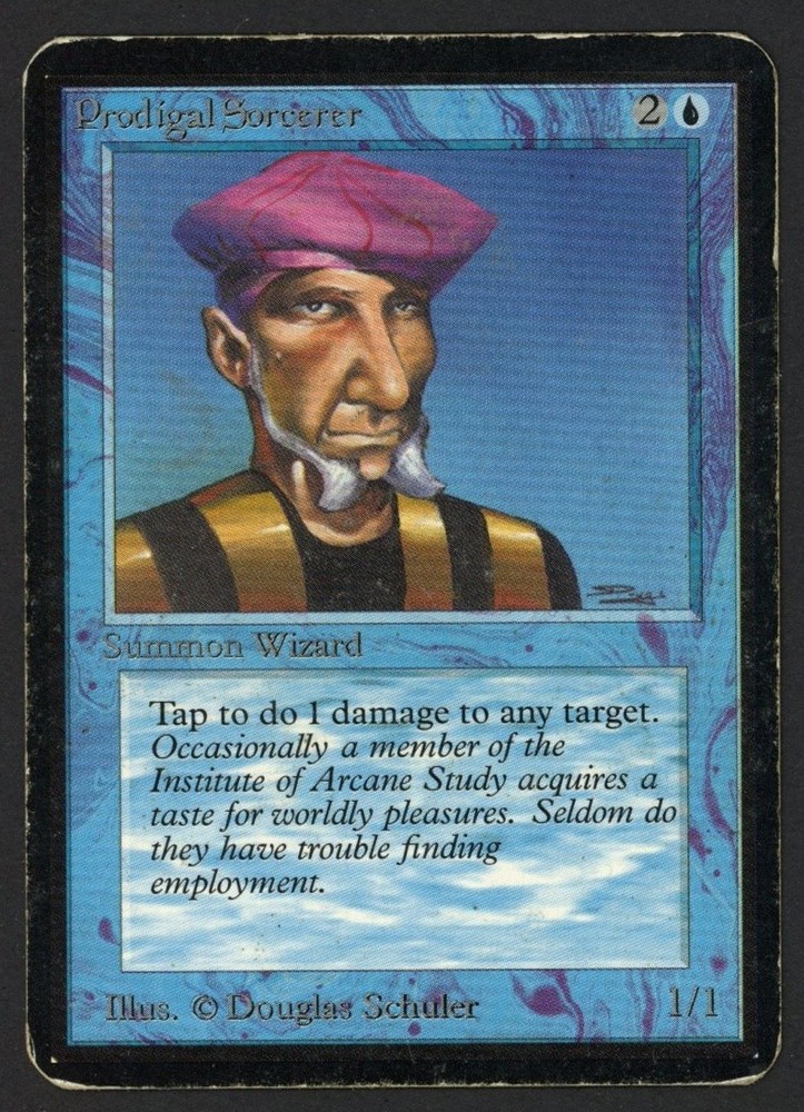 ***Alpha Prodigal Sorcerer*** MTG Alpha Magic Kid Icarus