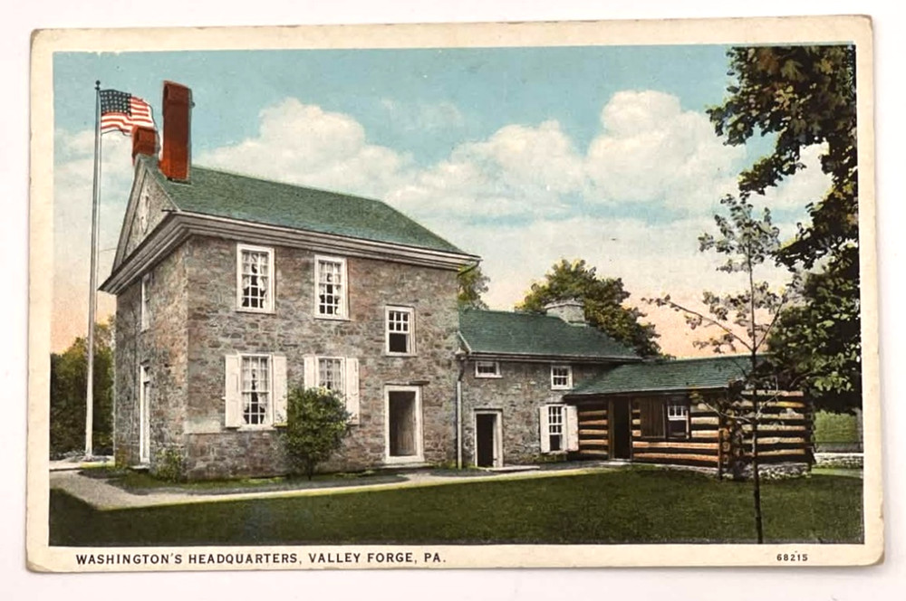 Washingtons Headquarters Valley Forge PA Postcard