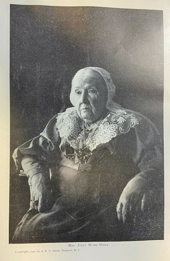 1910 Vintage Magazine Illustration Author Julia Ward Howe