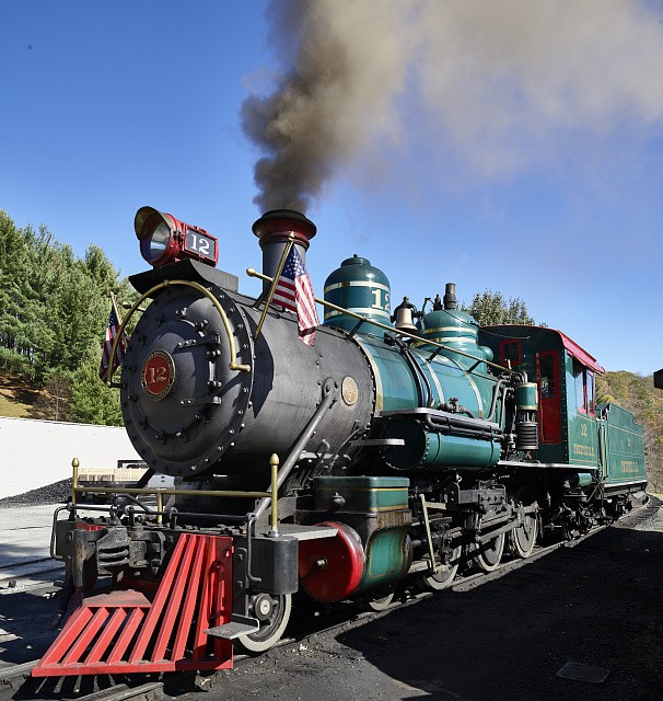 Photo:Boone North Carolina 2017 Tweetsie Railroad Steam Locomotive 12
