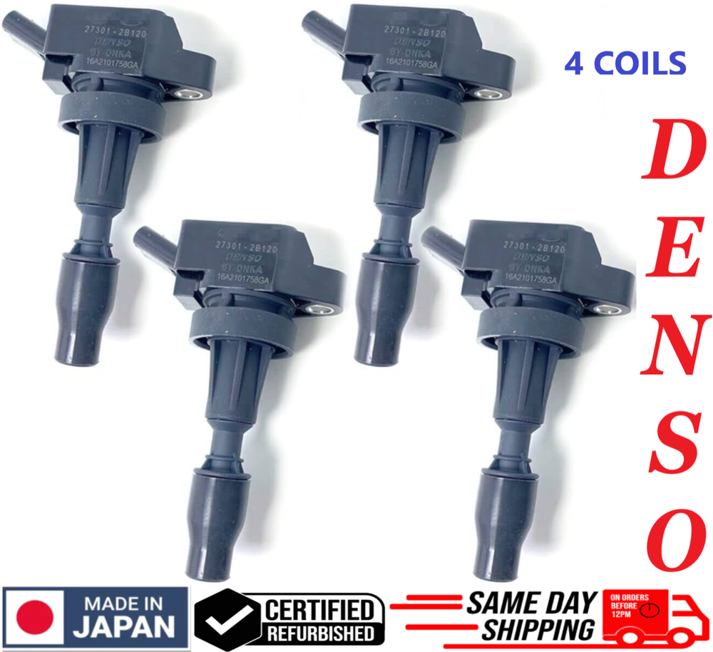 x4 OEM Ignition Coils For 2015-2022 Hyundai 1.6L I4 & KIA, 27301-2B120, GENUINE
