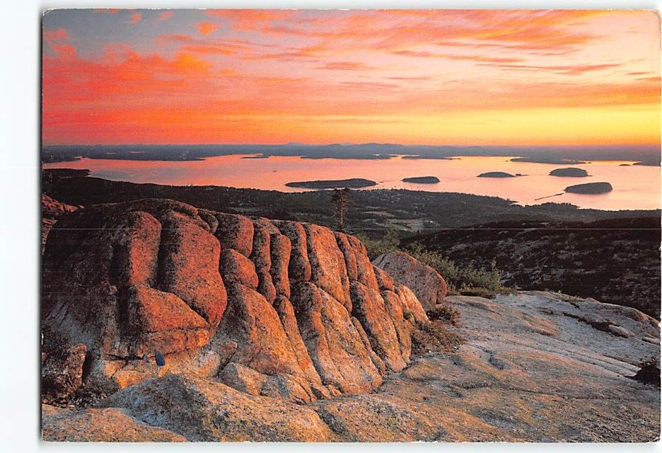 Postcard View of the Bar Harbor and the Porcupine Islands Bar Harbor Maine USA