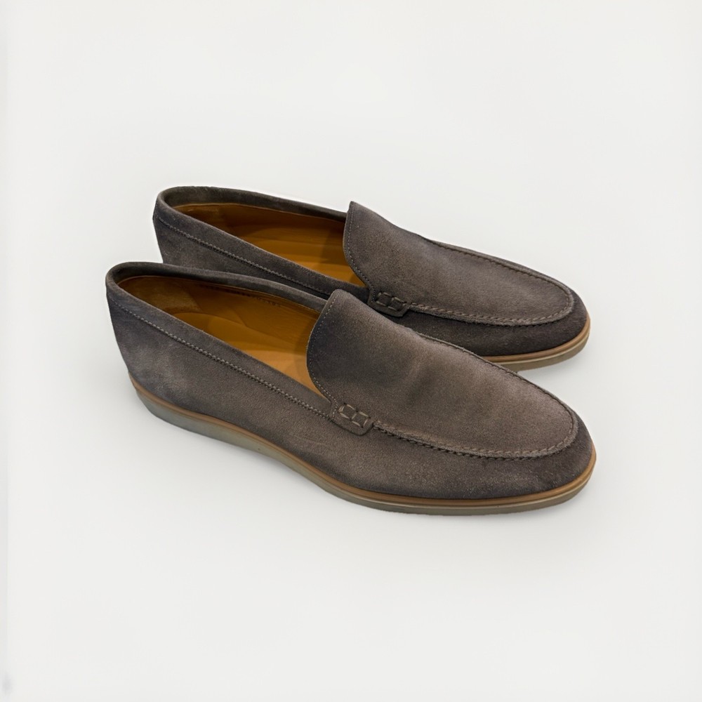 Magnanni Lourenco Hybrid Apron Toe Gray Suede Men’s Loafers Size 10 1/2 ( US)