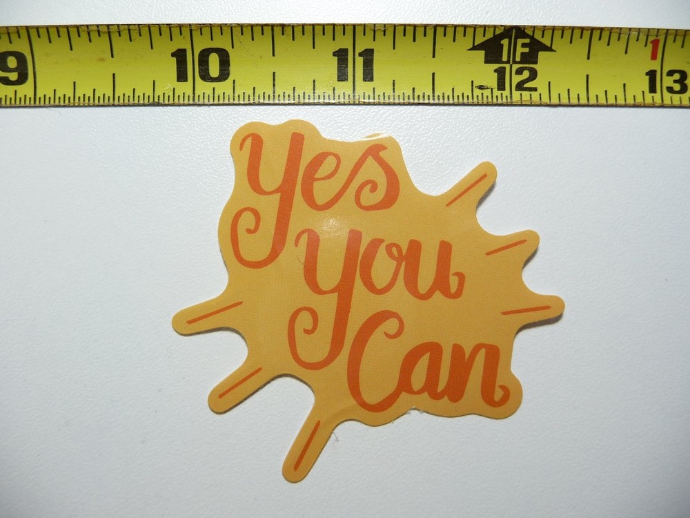 YES YOU CAN Motivational Decal Sticker for Positivity & Inspiration