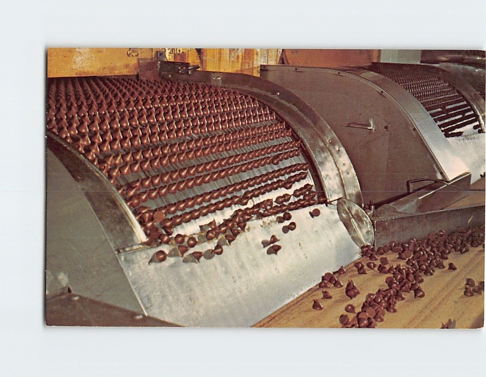 Postcard Kisses in Production Hershey Food Corporation Pennsylvania USA