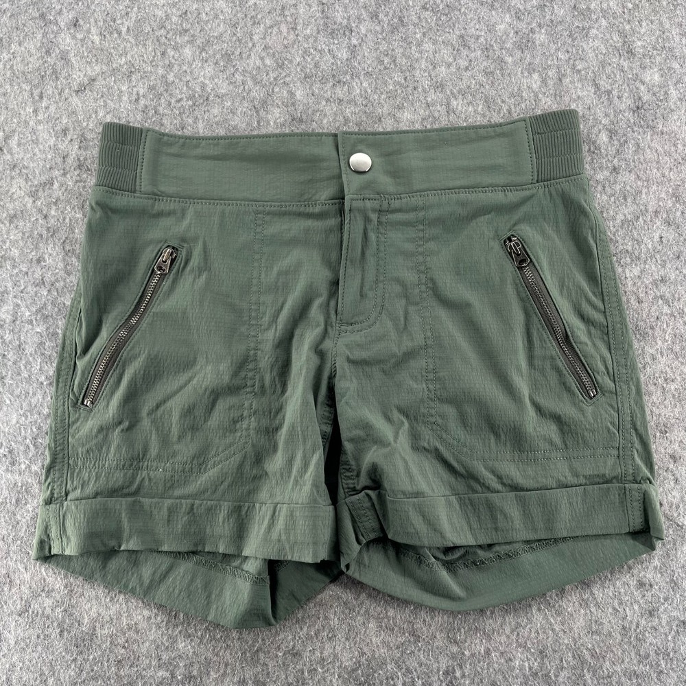 Athleta Hiking Shorts Trekkie Green Cuffed Shorts 4