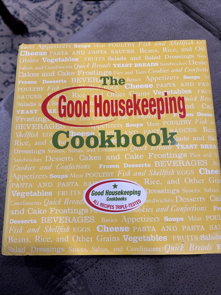 THE GOOD HOUSEKEEPING COOKBOOK 2001 HC RECIPES & HOW-TO'S Dustjacket EUC