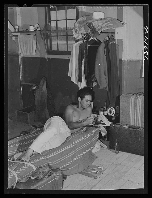 Rupert Idaho 1942 Japanese American Farm Worker FSA CCC Camp Interior