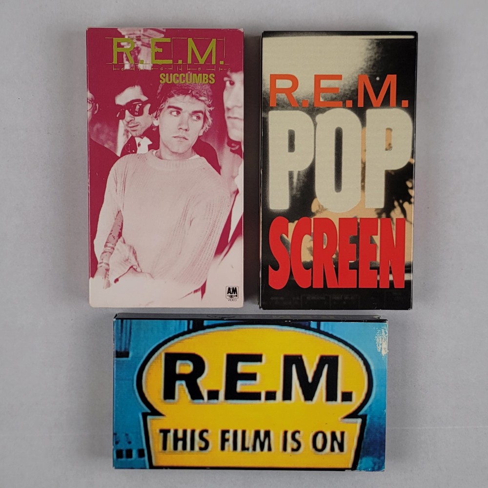 Vintage R.E.M. Concert Documentary VHS Videos Alternative Pop Rock Indie Music