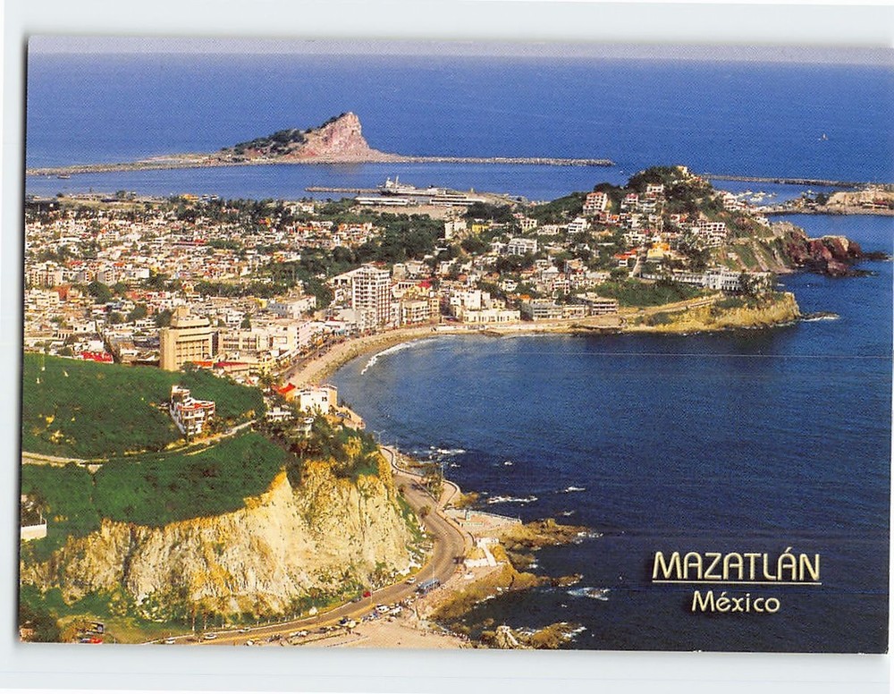 Postcard Aerial View Mazatlan Sinaloa Mexico