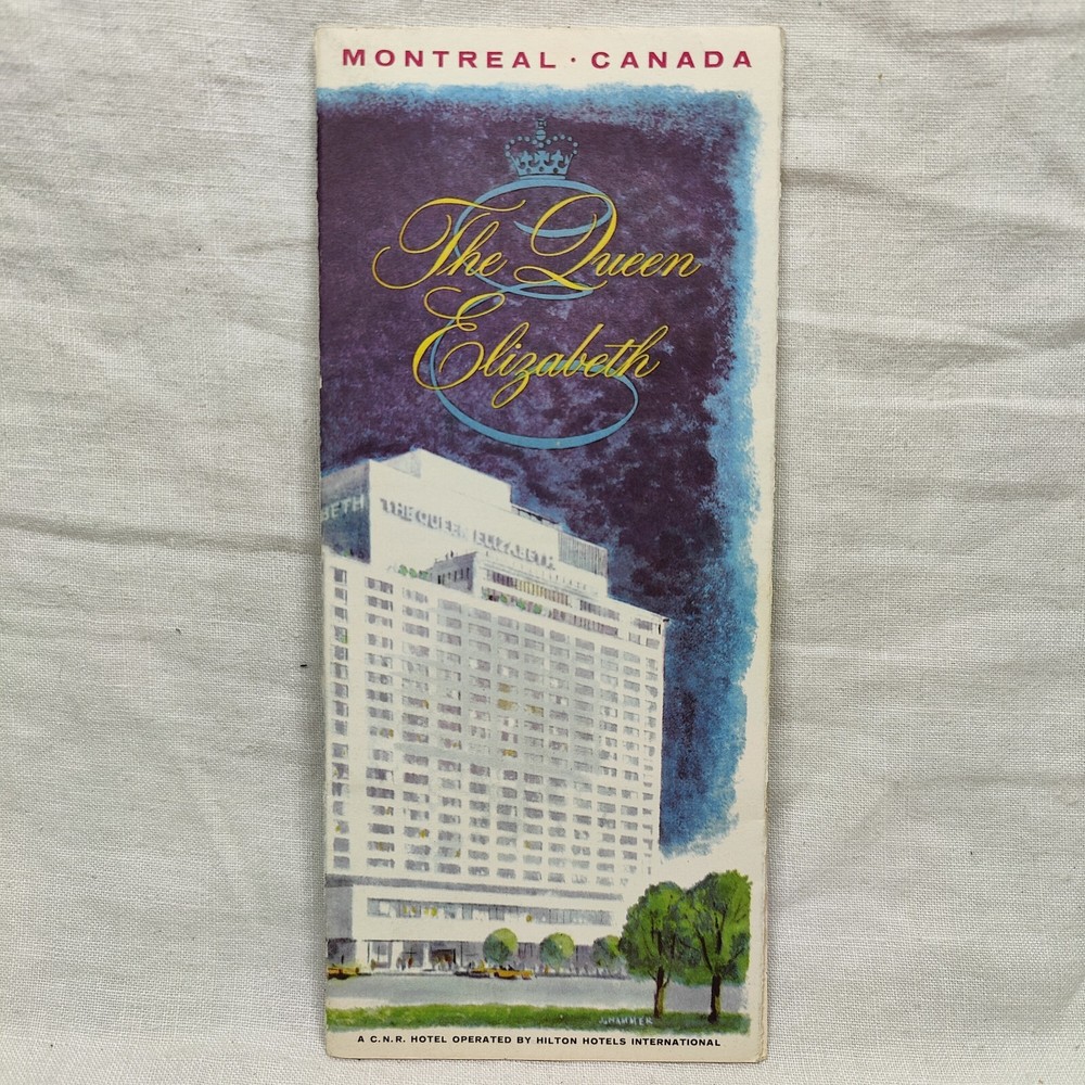 Rare 1960s Vintage Montreal Canada Fine Dining Tourist Travel Guide Brochure