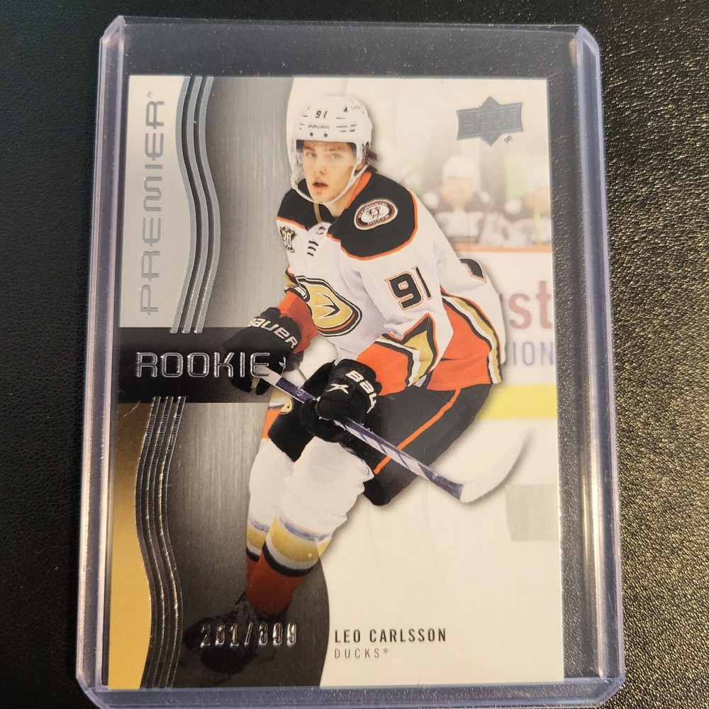 Leo Carlsson 2023-24 Upper Deck Premier Rookie #150  Anahiem Ducks NHL