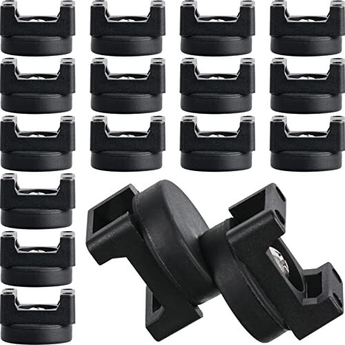 15 Pieces Magnetic Cable Clips Zip Tie Mount Base Black Magnetic Wire Holder ...
