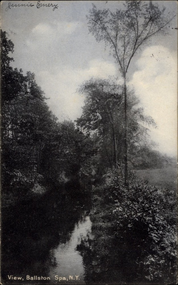 Ballston Spa New York Rotograph UDB posted 1909 vintage postcard t590