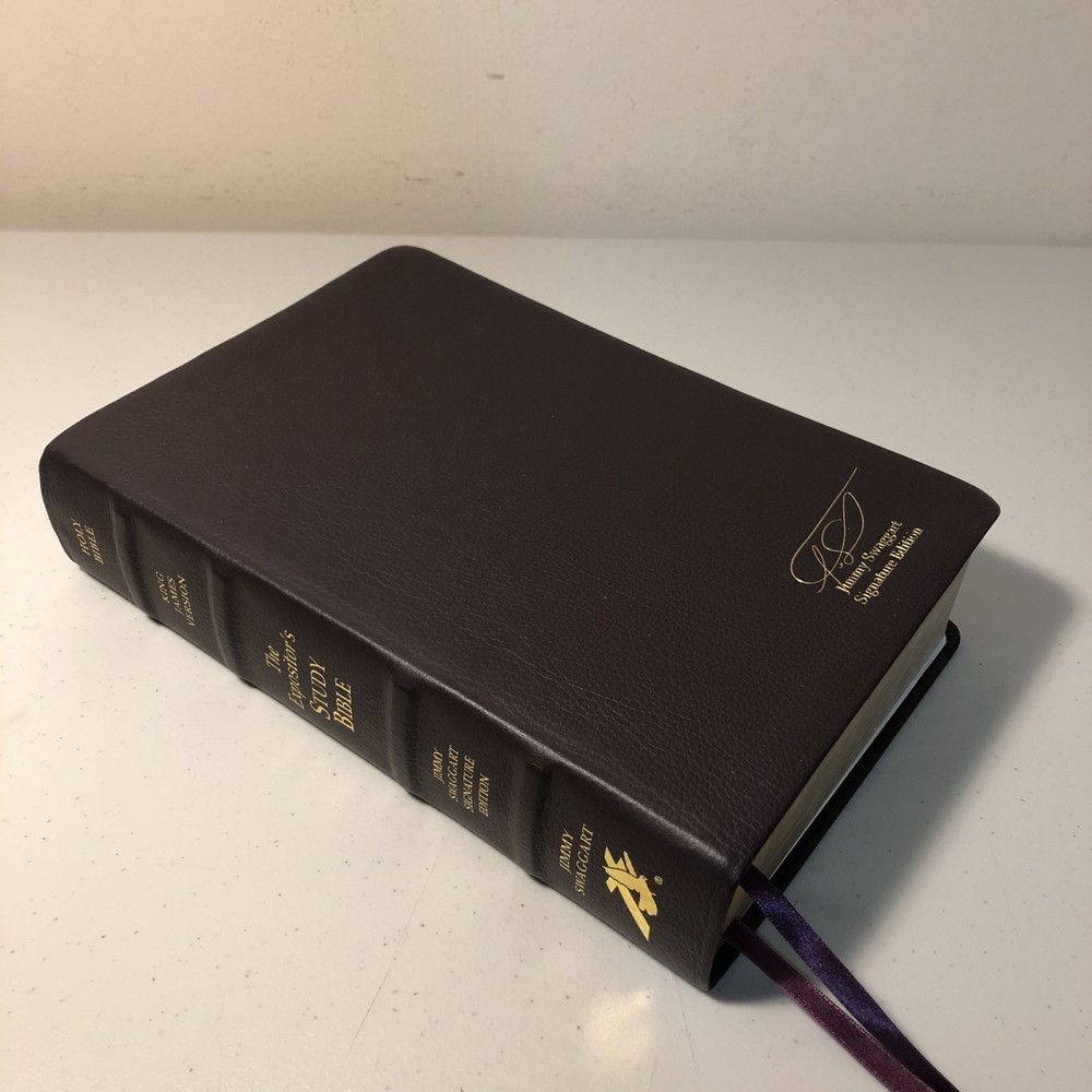 Jimmy Swaggart Signature Edition Expositor's Study Bible KJV Premium Leather