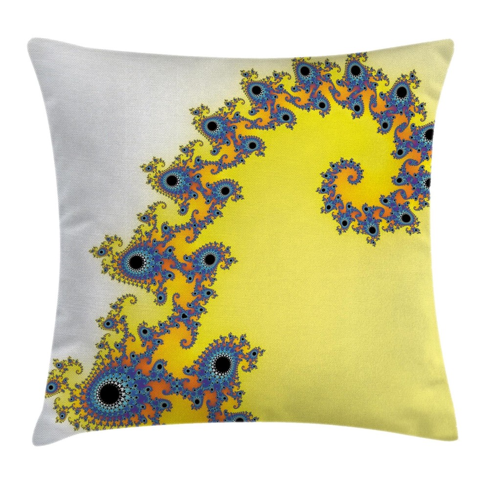Fractal Design Throw Pillow Covers by Ambesonne in 8 Sizes for Home Decor