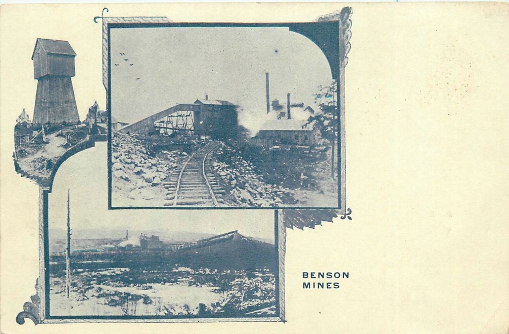 c1910 Benson Arizona Mines Occupation undivided Postcard 26-4119