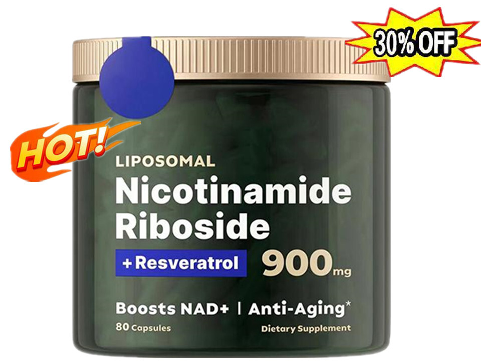 2xNAD+ Supplement for Anti-Aging Energy Focus Nicotinamide Riboside Resveratrol,