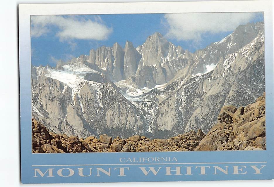 Postcard Mount Whitney California USA