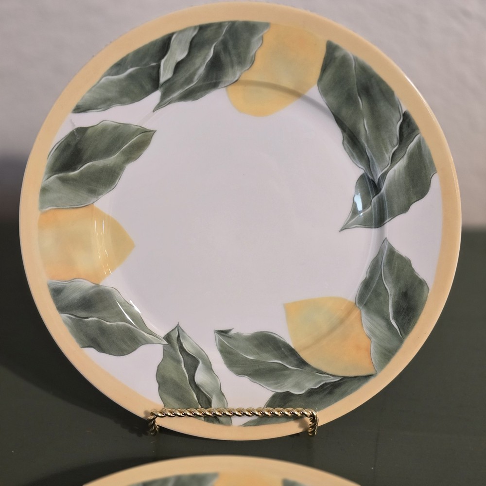 4 Fitz & Floyd Kim Morgan Lemons Salad/Dessert Plates 9