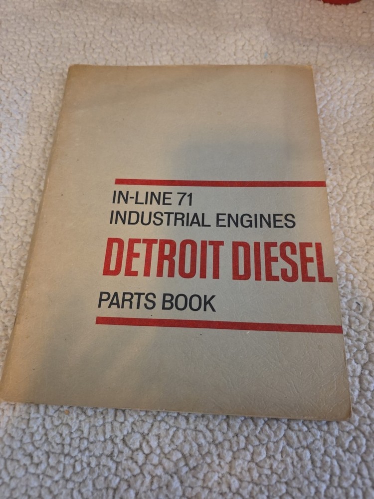 In-Line 71 Industrial Engines Detroit Diesel Parts Book GM