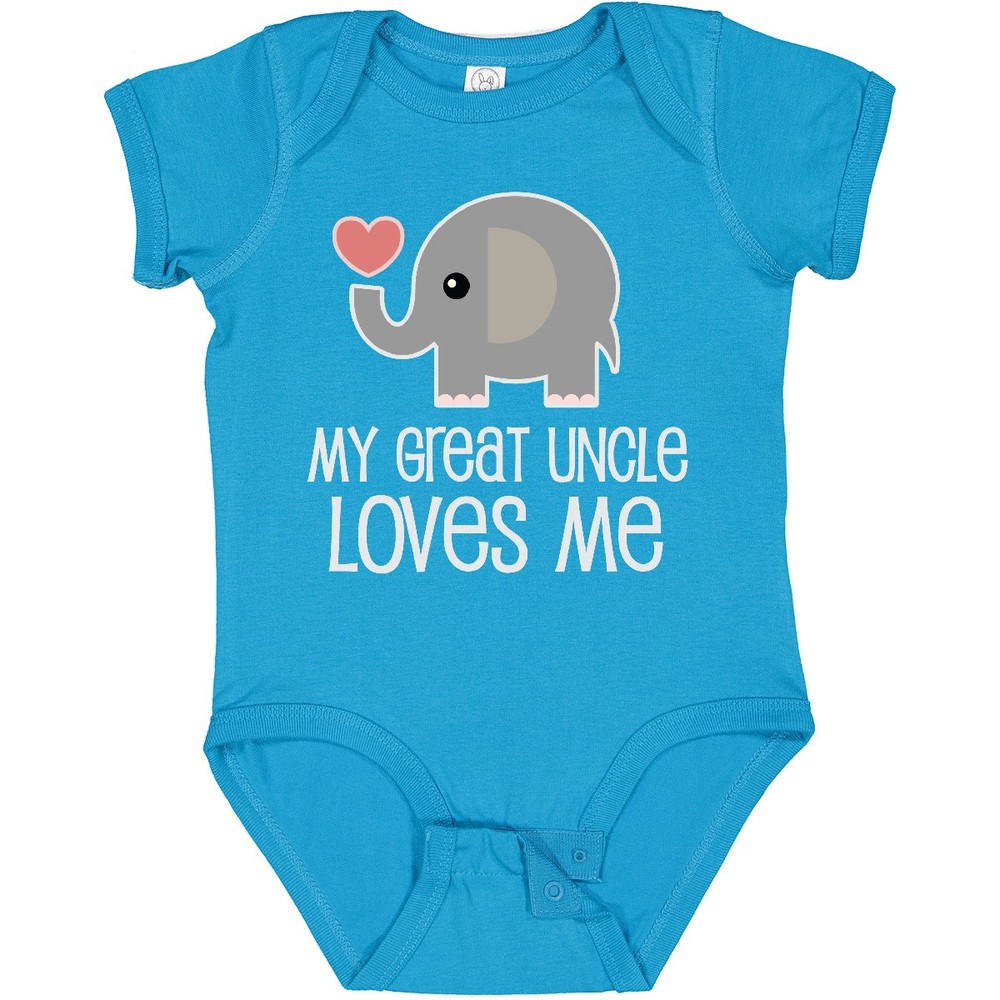 Inktastic My Great Uncle Loves Me Baby Bodysuit From Childs Boys Girls One-piece