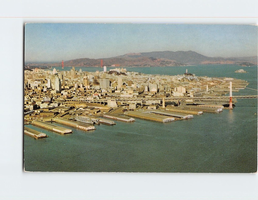 Postcard Aerial View San Francisco California USA