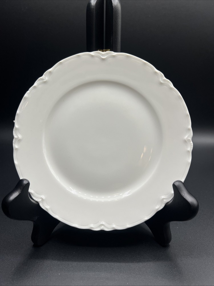 Haviland France Ranson Plate 6 Inches White With Scalloped Edge