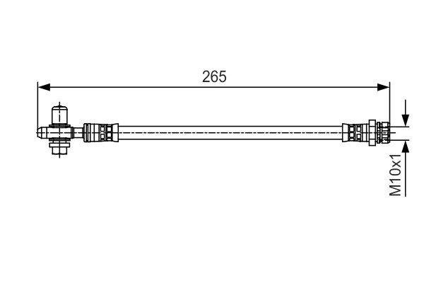 1 987 481 519 Bosch brake hose for Audi, Seat, Skoda, VW