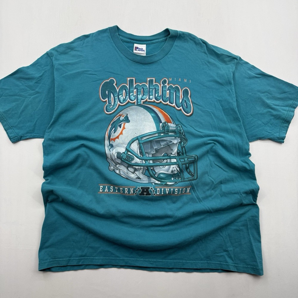 Vintage Miami Dolphins Pro Players Big Helmet 90s T-shirt XXL