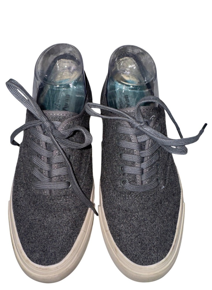 J.Crew Womens Shoes Sz 8 SeaVees Legend Gray Wool Sneakers Modern City Casual