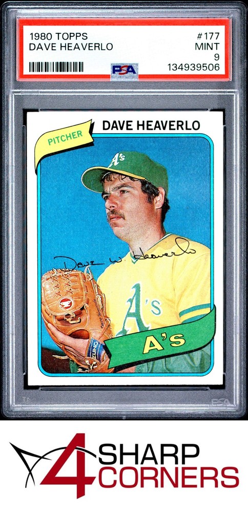 1980 Topps #177 Dave Heaverlo Athletics Psa 9Fulfilled by 4SC: eBay’s top consignment choice