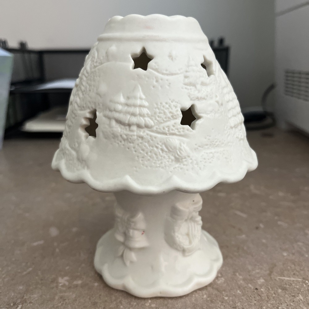 Dicksons bisque porcelain Christmas Fairy Lamp