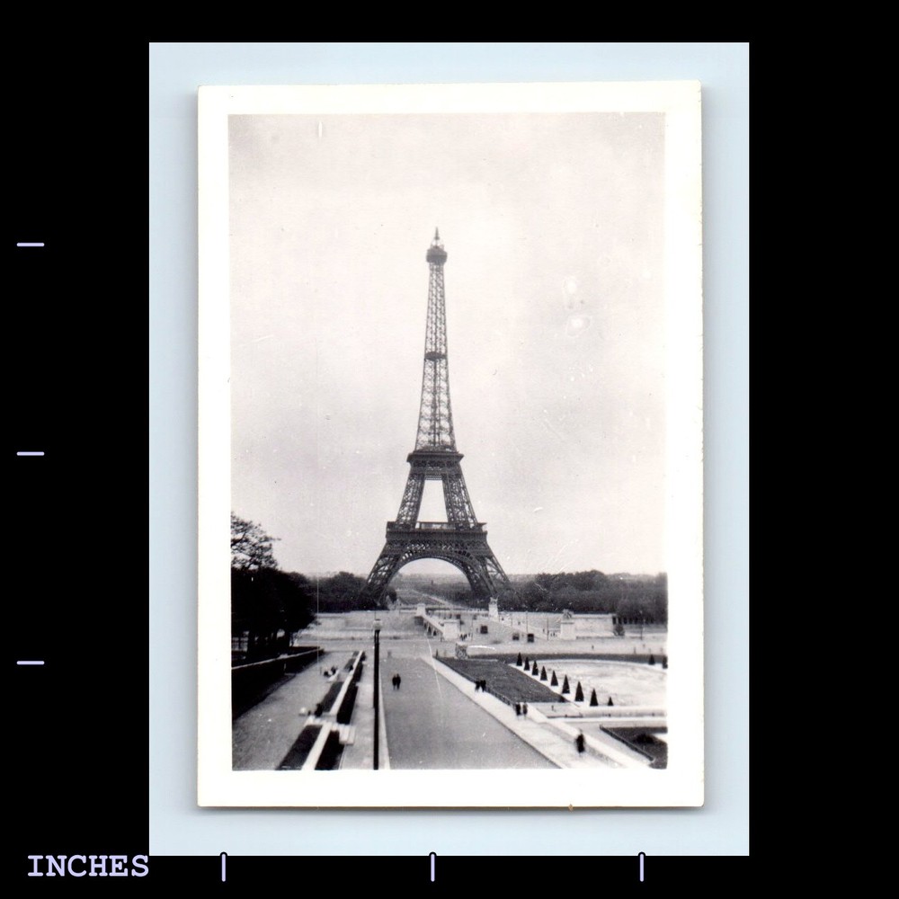 Old Vintage Photo EIFFEL TOWER PARIS FRANCE