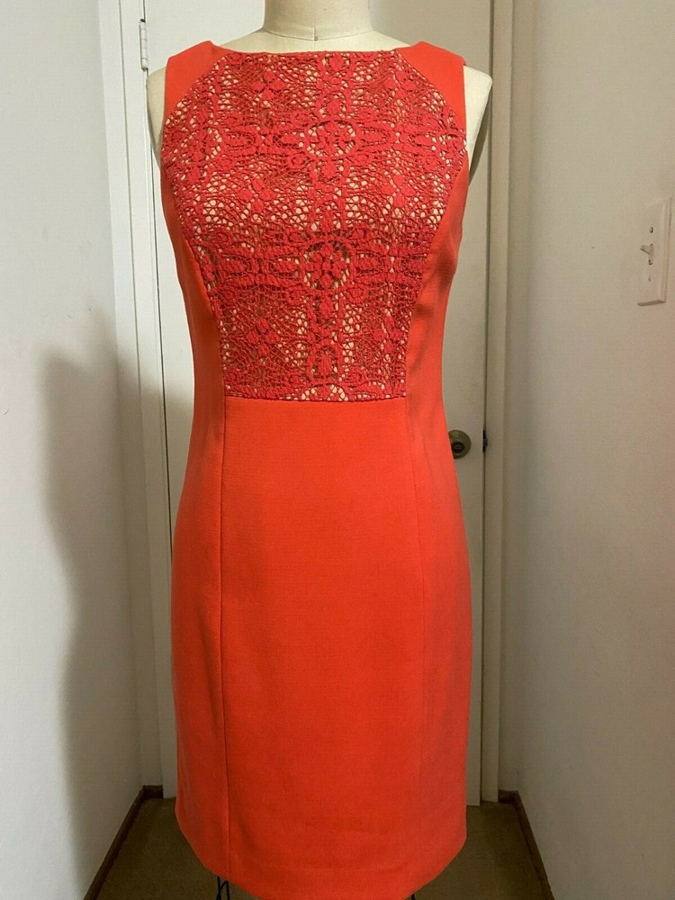 THE LIMITED Lace Orange Women Dress size 2