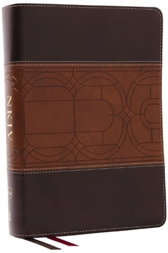 NKJV Study Bible, Leathersoft, Brown, Full-Color, Comfort Print: The Complete